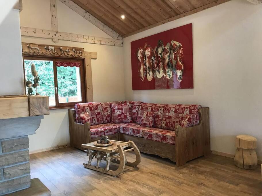לה ברסה Chalet Spa Le Diamant Nathalie Mn La Rouge מראה חיצוני תמונה