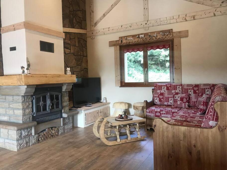 לה ברסה Chalet Spa Le Diamant Nathalie Mn La Rouge מראה חיצוני תמונה