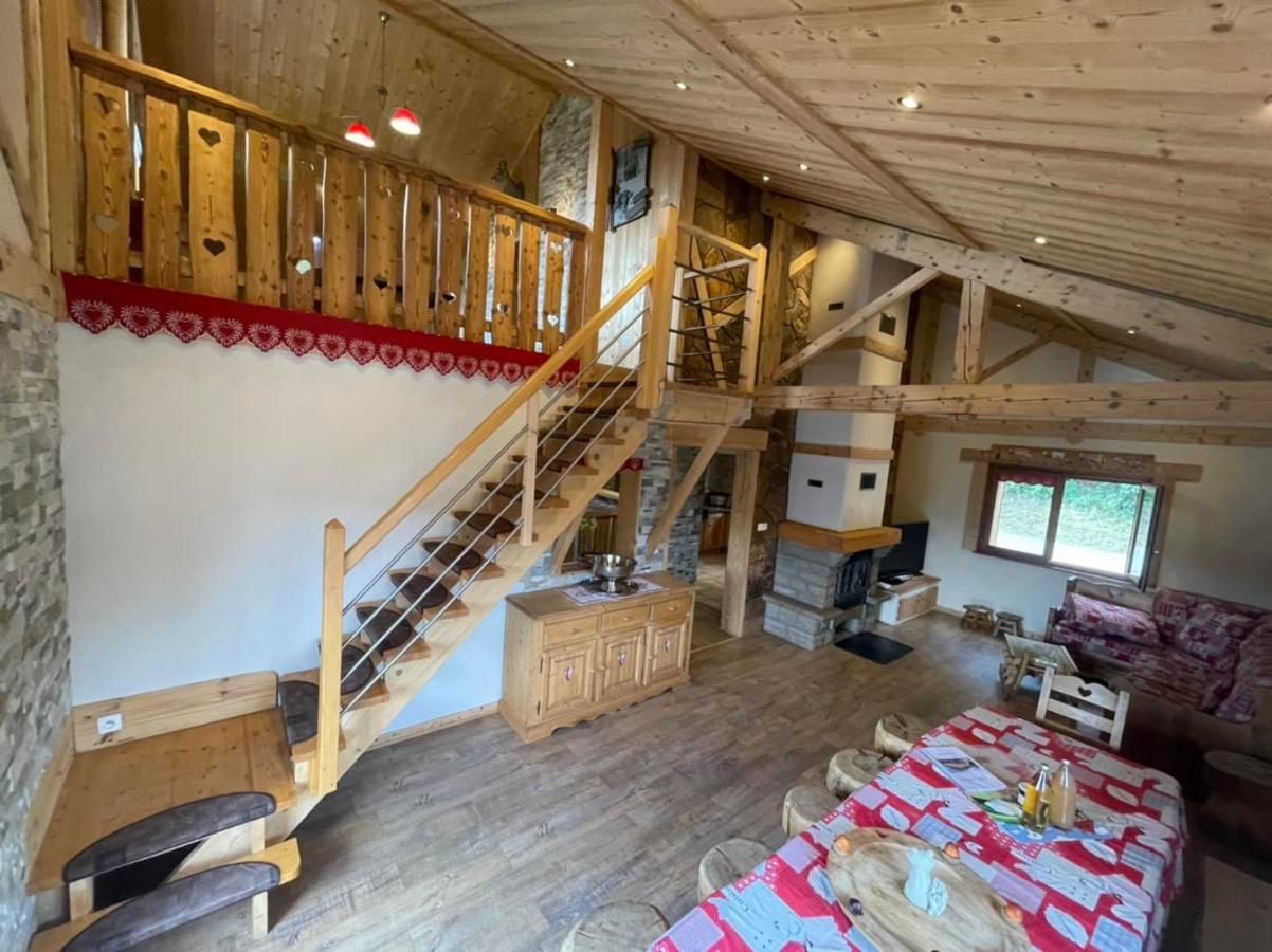 לה ברסה Chalet Spa Le Diamant Nathalie Mn La Rouge מראה חיצוני תמונה