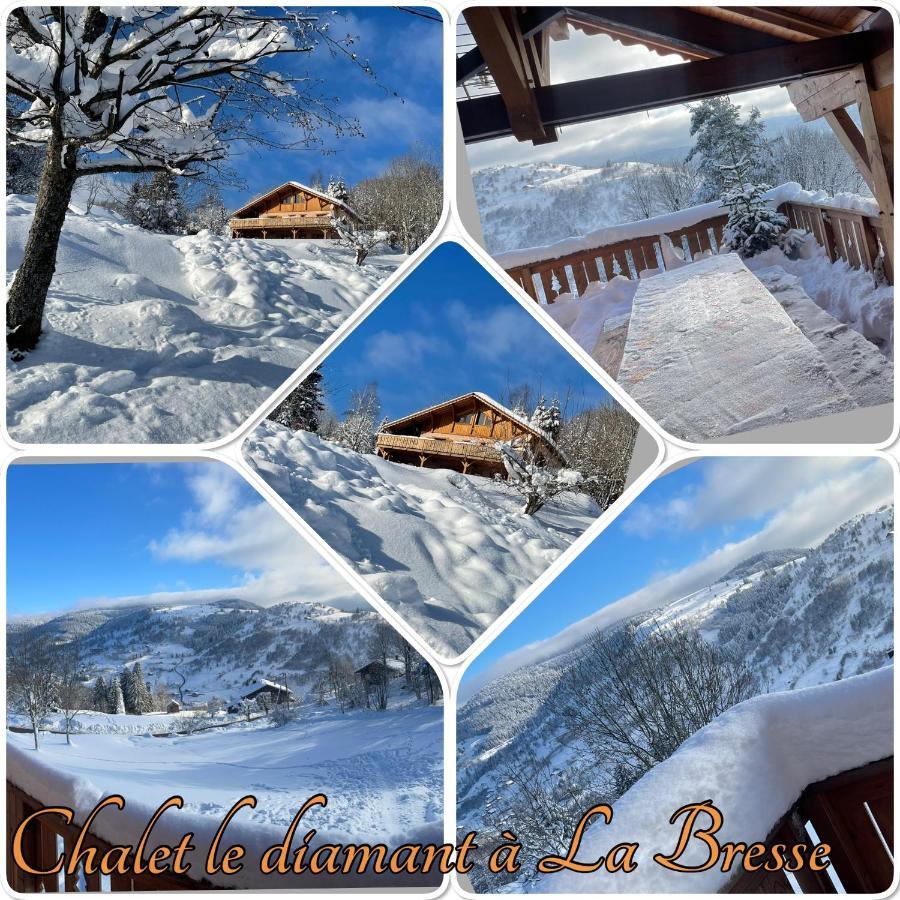 לה ברסה Chalet Spa Le Diamant Nathalie Mn La Rouge מראה חיצוני תמונה