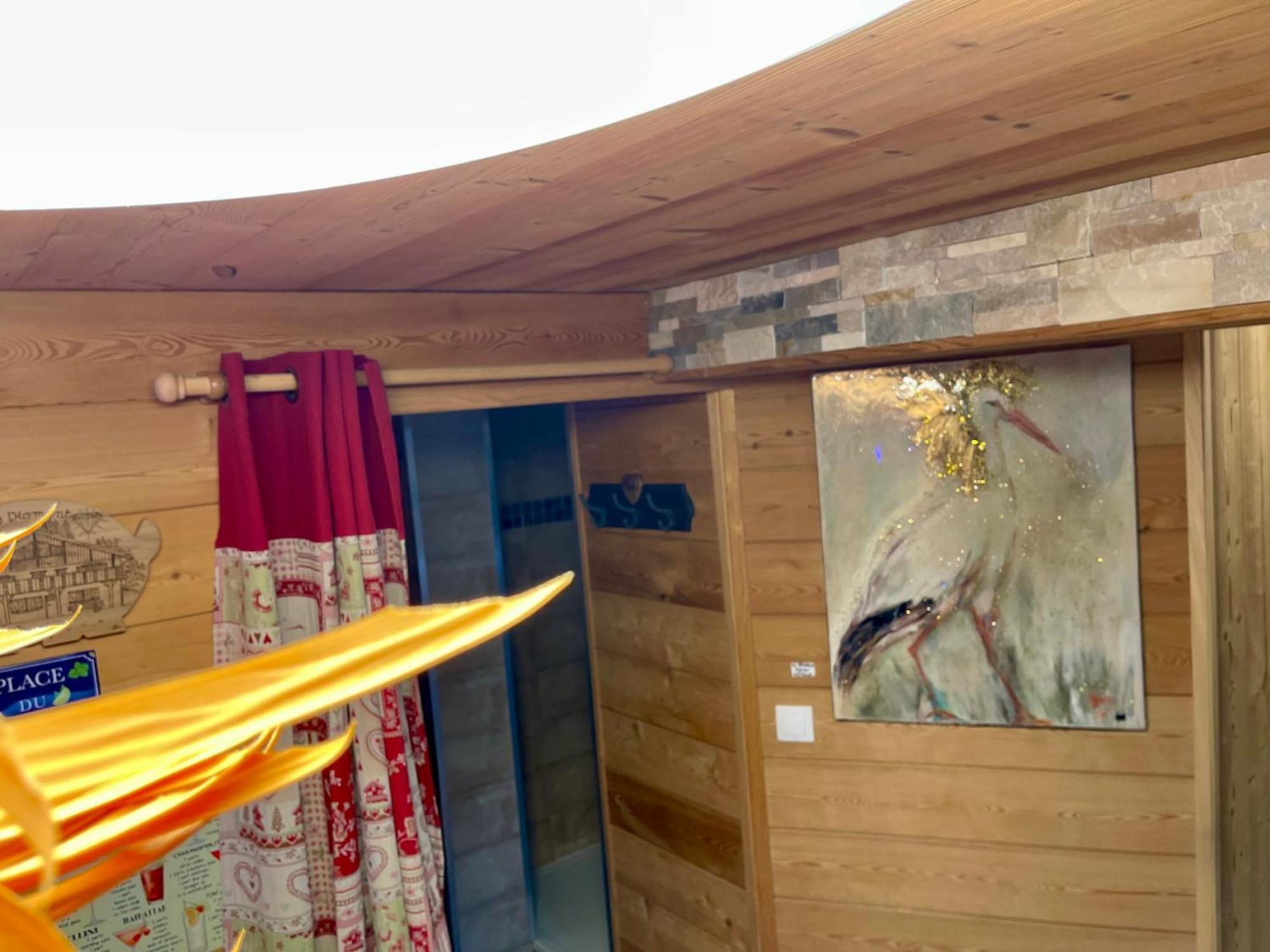 לה ברסה Chalet Spa Le Diamant Nathalie Mn La Rouge מראה חיצוני תמונה